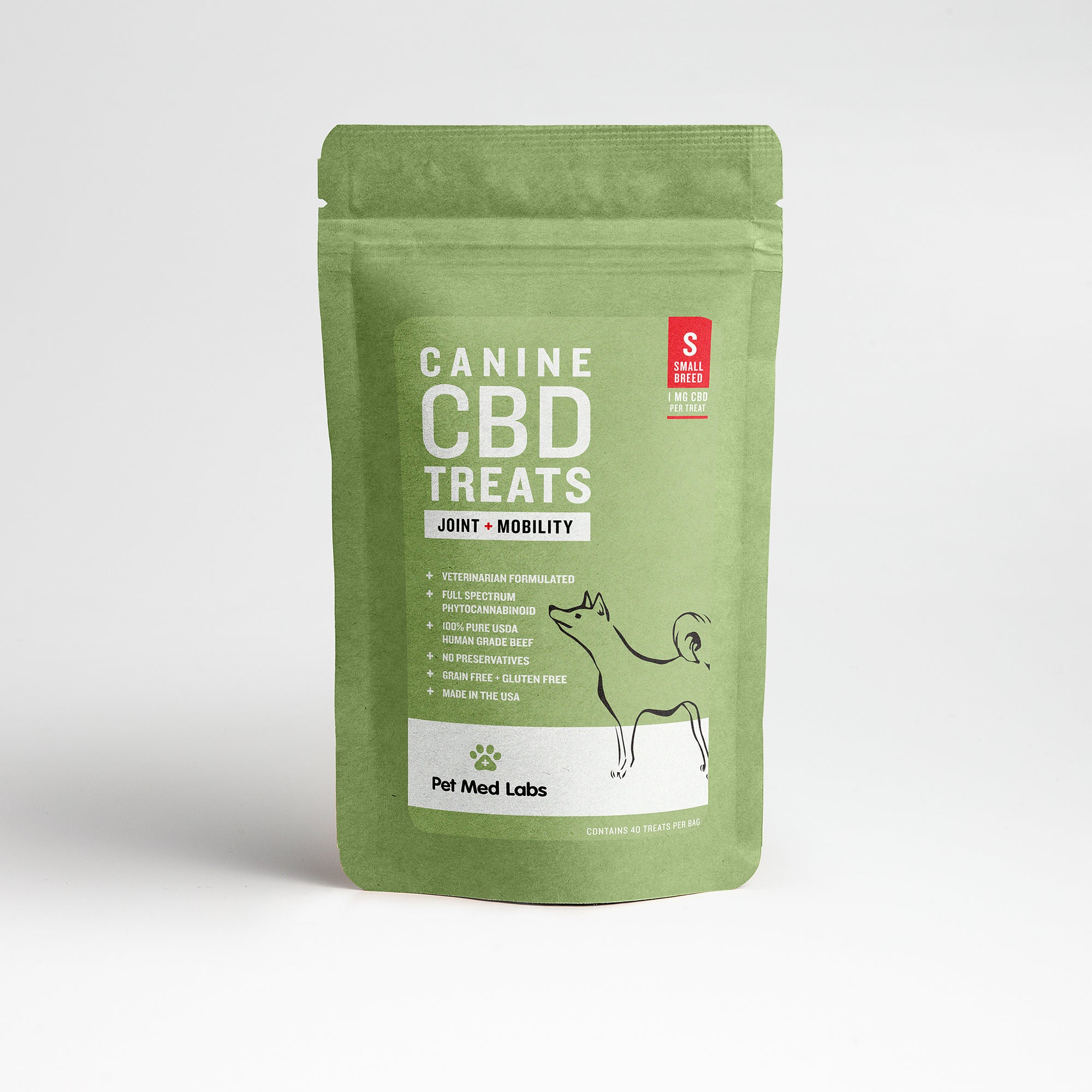 CANINE JOINT + MOBILITY CBD TREATS: Small Breed - Pet Med Labs